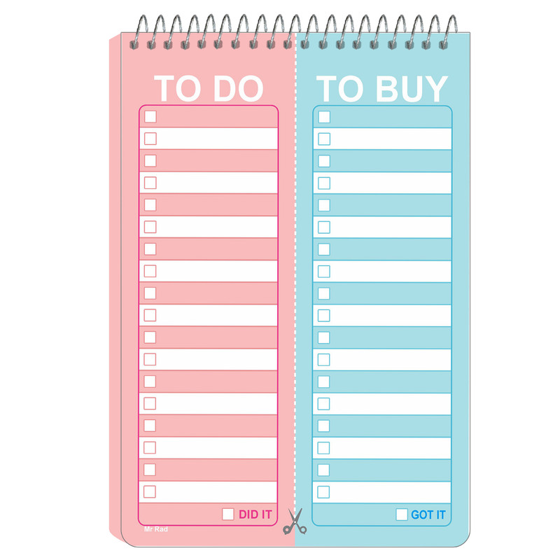 دفترچه یادداشت مستر راد مدل to do list پاستل کد fiory 1767