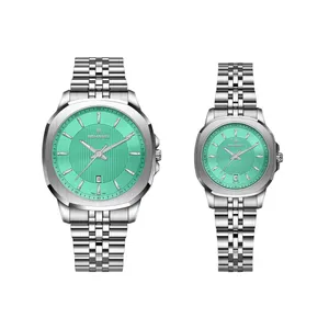 ست ساعت مچی عقربه‌ای کوارتز زنانه و مردانه رومانل مدل RM402003M-E