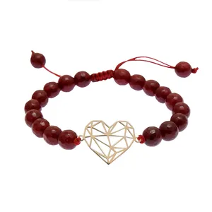 دستبند نقره زنانه مدل قلب S1