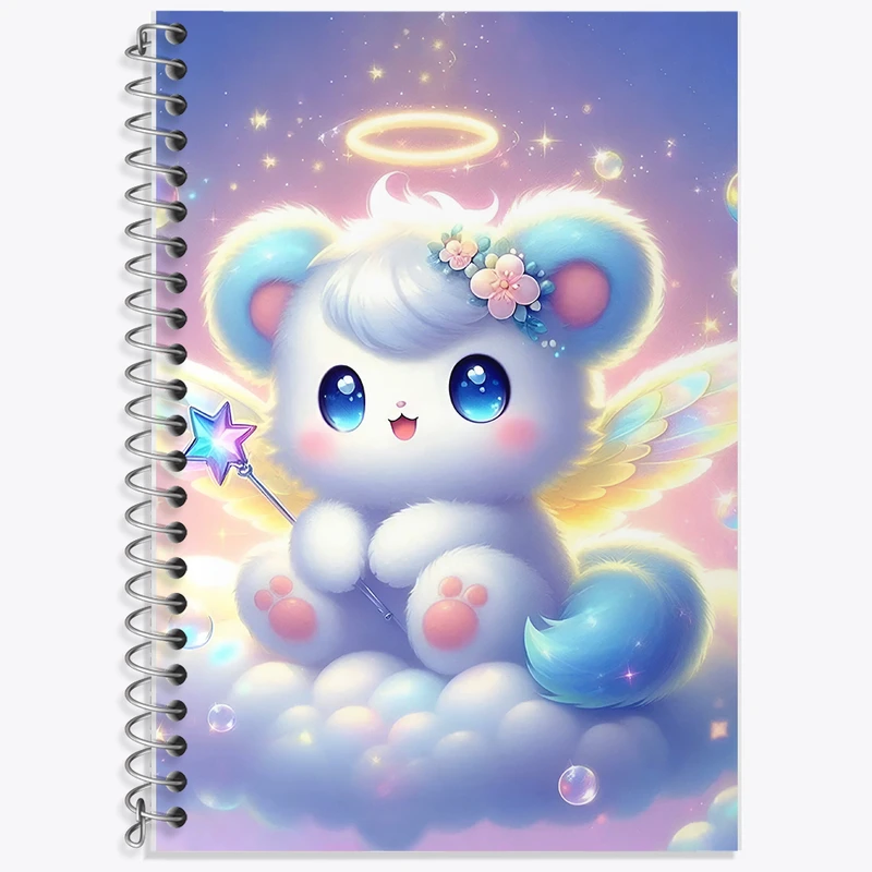 دفتر زبان 50 برگ خندالو مدل سه خط طرح خرس بامزه کد F5389