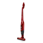 جارو شارژی عصایی بوش مدل BBHF214R با باتری لیتیوم-یون 14.4 ولت، قابلیت 2in1 پایه‌دار و دستی، وزن سبک 2.4 کیلوگرم، ظرفیت مخزن 0.4 لیتر و زمان شارژ سریع 5 دقیقه، مناسب نظافت فرش، مبلمان و خودرو