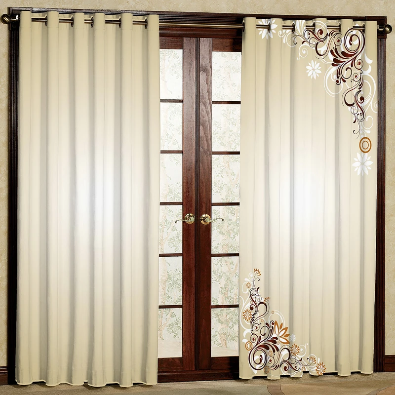 پرده مدل چاپی مخمل پانچی کد 1269 سایز 200x140 سانتی متر