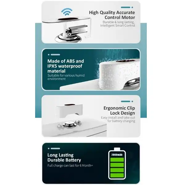 دکمه تخلیه توالت فرنگی مدل اتوماتیک