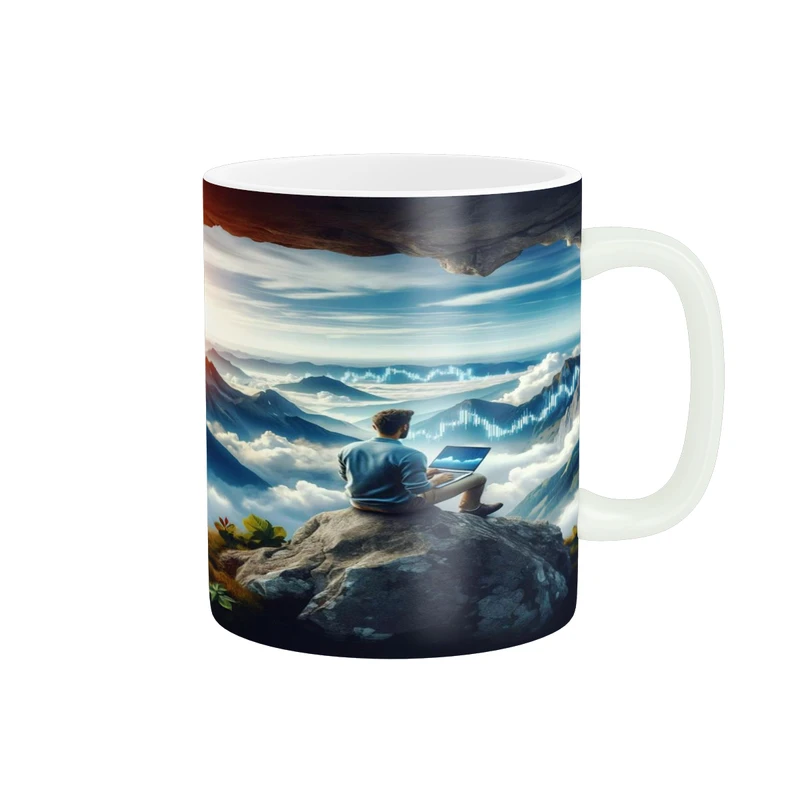 ماگ پادآفرین مدل ترید بورس بازارمالی تریدر کد p2998