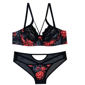 ست شورت و سوتین زنانه مدل فنری گل دار
