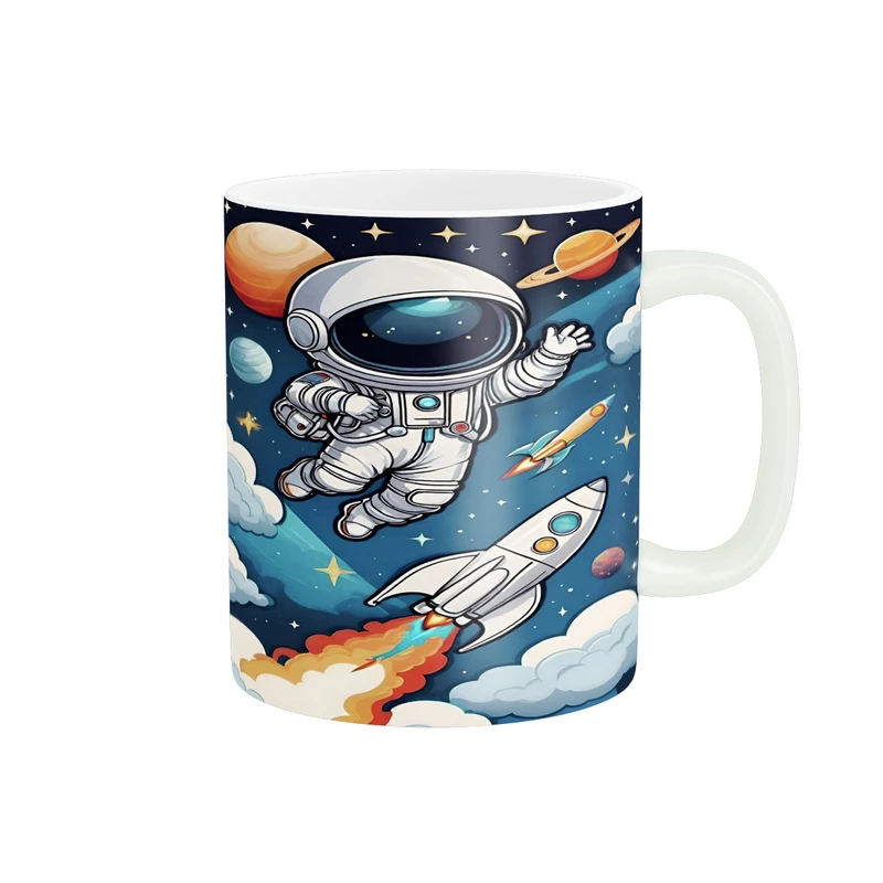 ماگ پاد آفرین مدل فانتزی طرح کارتونی فضانورد کد p11998