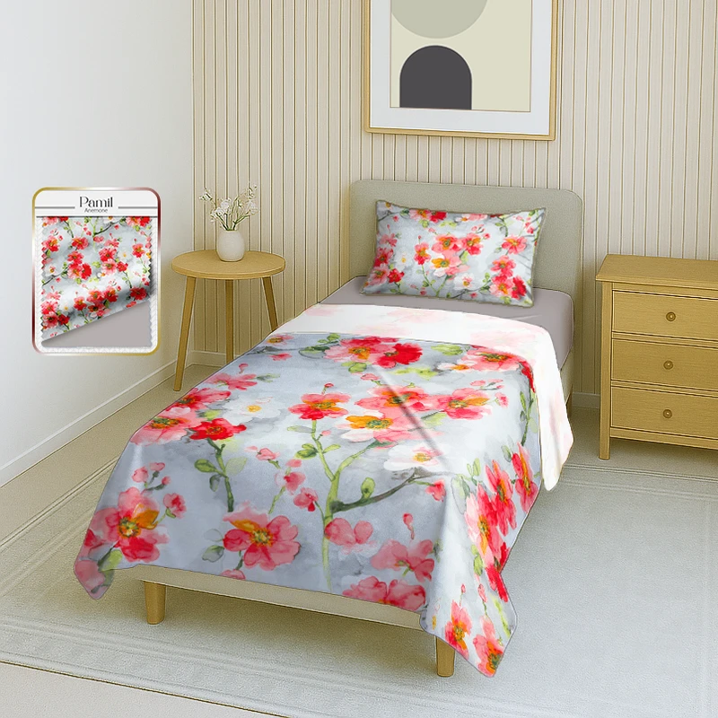 سرویس ملحفه پامیل مدل RH698SS یک‌ نفره 3 تکه