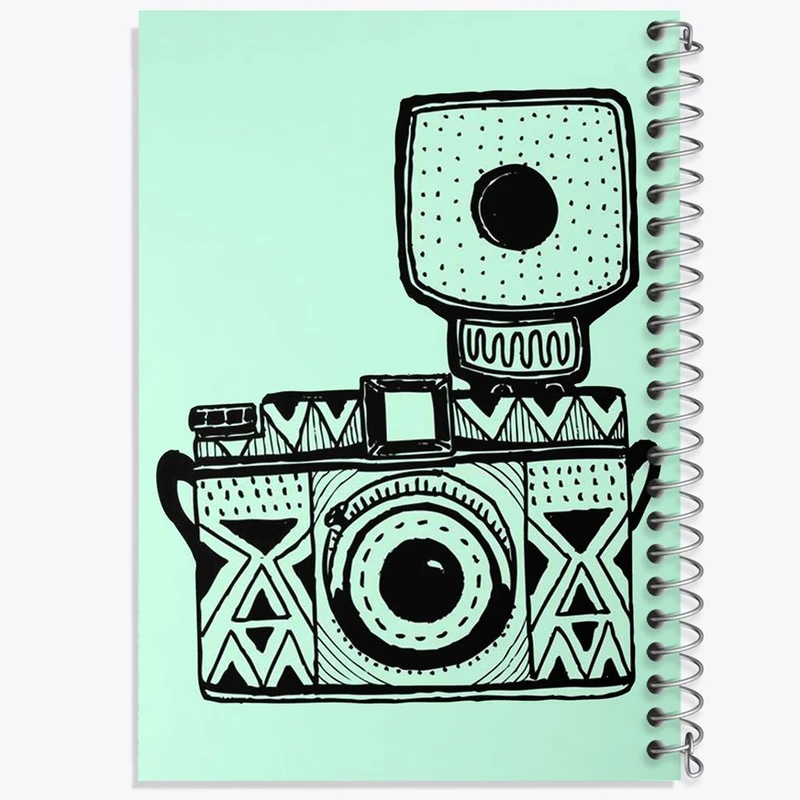 دفتر مشق 100 برگ خندالو طرح دوربین کد 1699