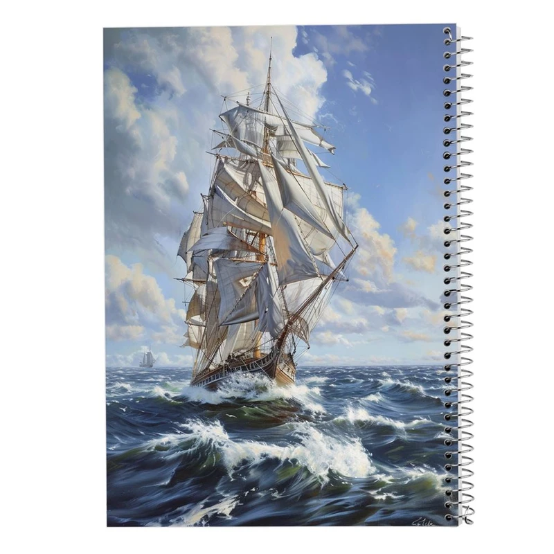 دفتر شطرنجی 50 برگ مدوپد طرح کشتی کد DF15147