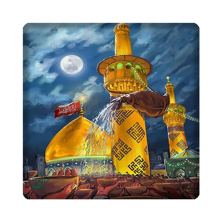 کاشی مبین ایده طرح حرم امام حسین (ع) کد 1226