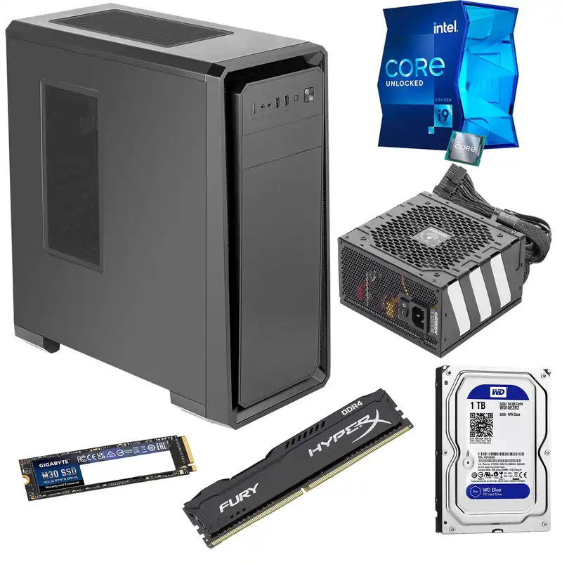 کامپیوتر دسکتاپ مدل KTEK GEN9-i3161S2 VGA2GB