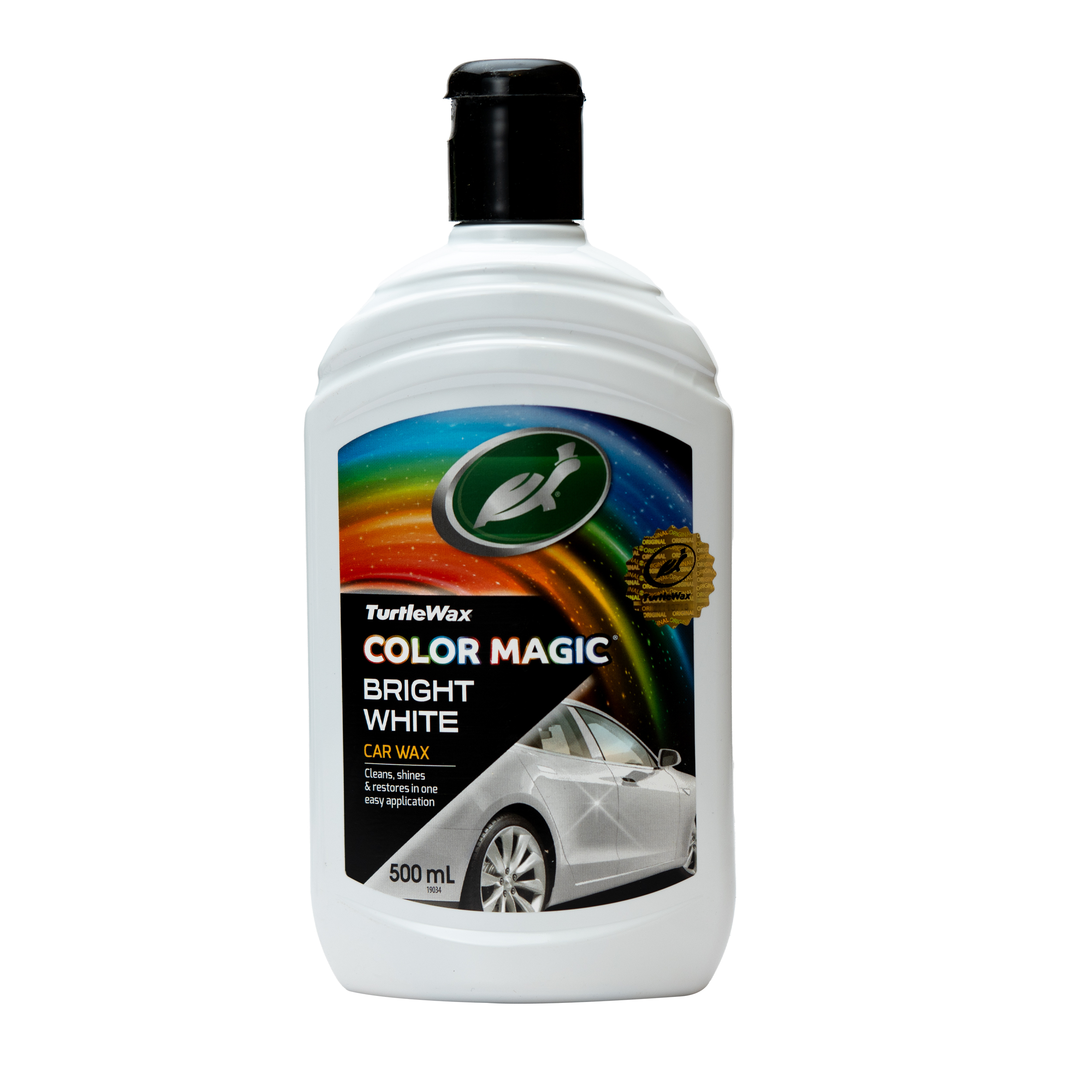 واکس بدنه خودرو ترتل واکس مدل Color Magic Bright White حجم 500 میلی لیتر