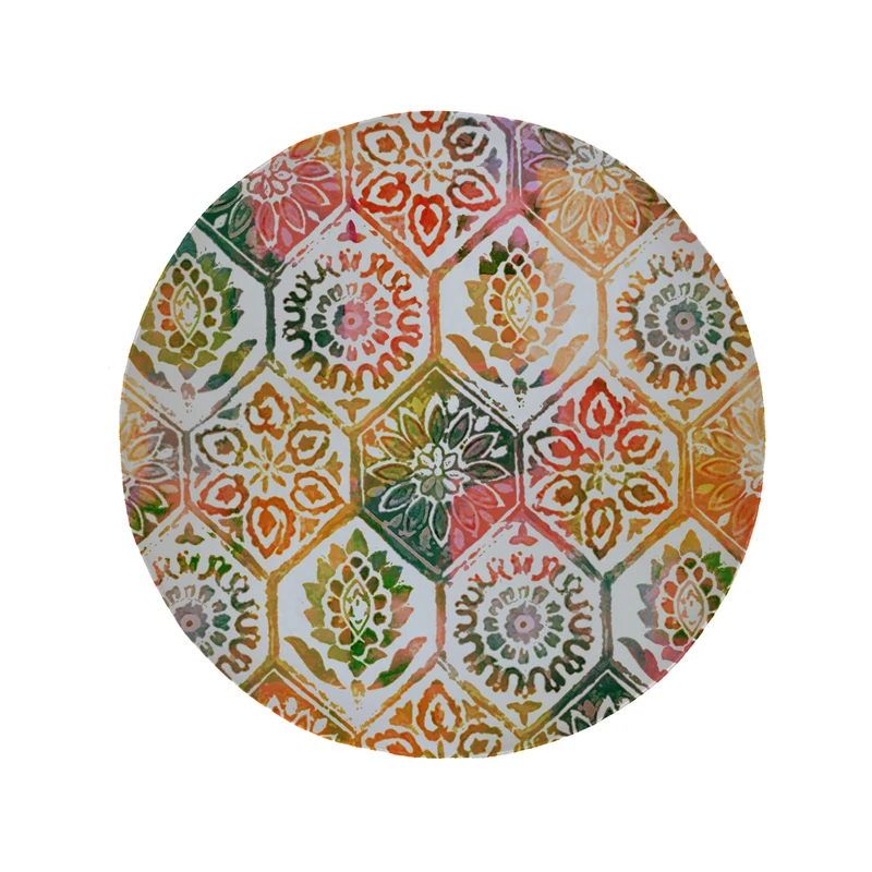 پادری مدل دایره طرح کلاسیک کد 6286 سایز 90 × 90 سانتی متر