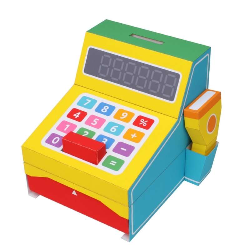 کیت آموزشی مدل ساخت پازل سه بعدی صندوق فروشگاه کد 837