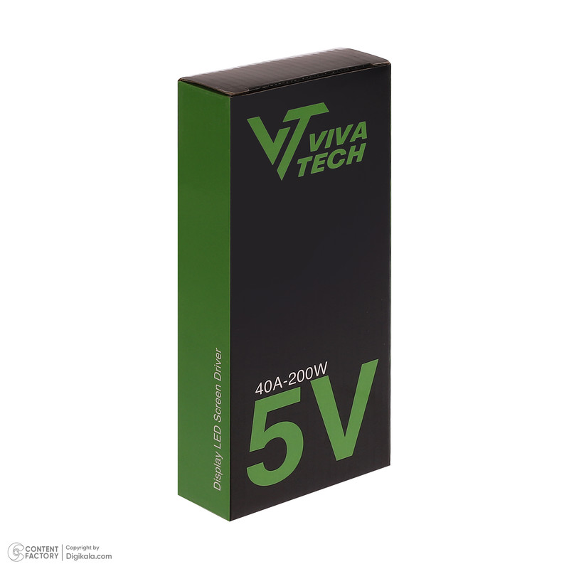 آداپتور 5 ولت 40 آمپر ویوا تک مدل سوئیچینگ VTS5-40A