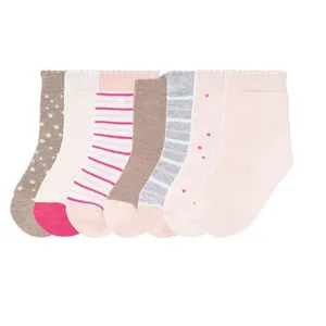 جوراب دخترانه لوپیلو مدل chaussettes مجموعه هفت عددی 