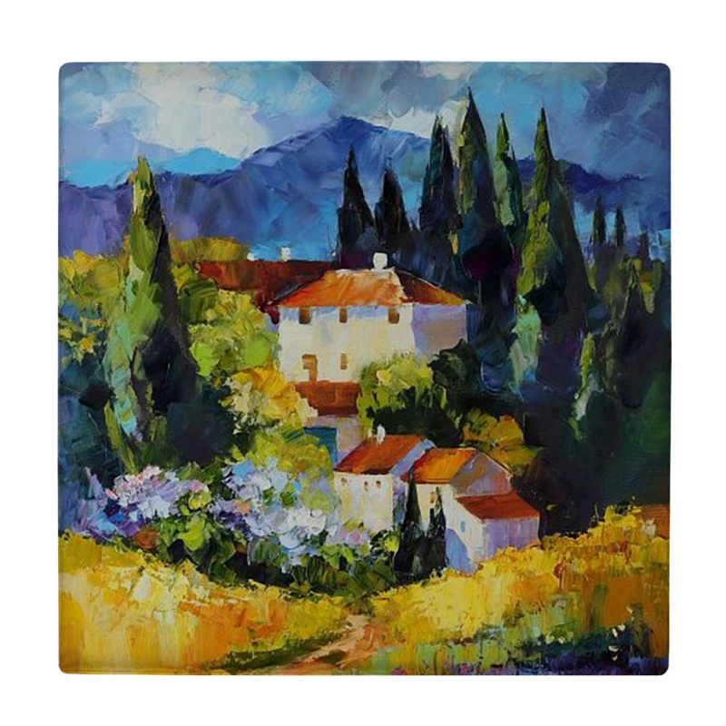  زیر لیوانی طرح نقاشی خانه روستایی کد    4074965_2848