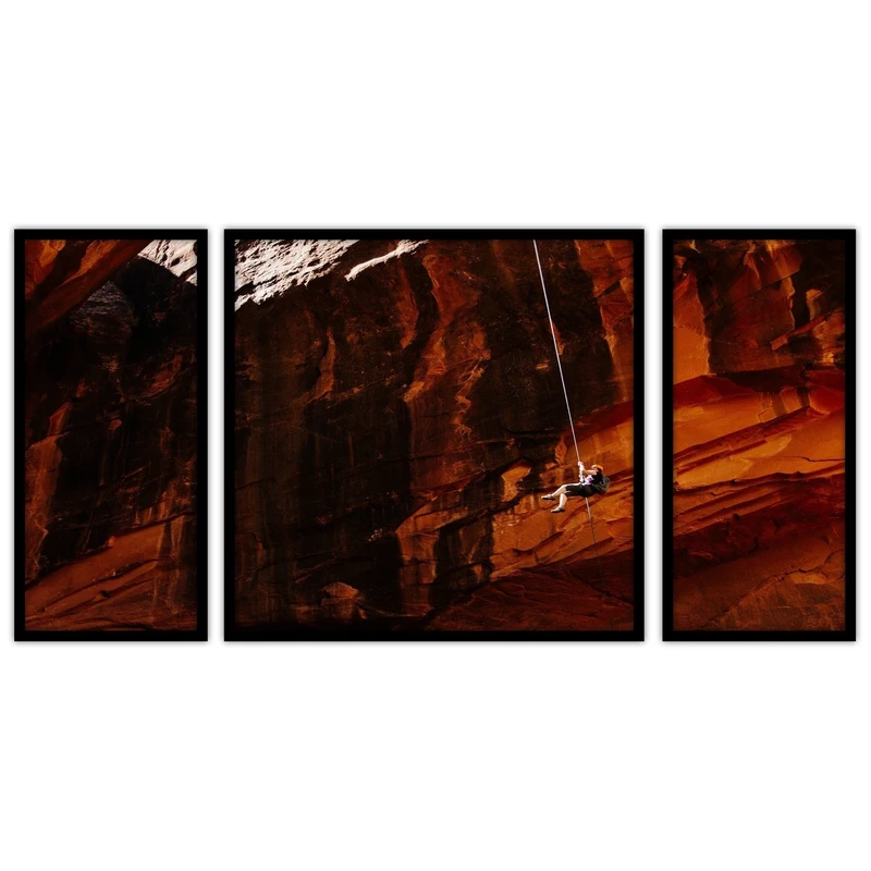 تابلو بکلیت طرح کوه و کوهنوردی مدل B-bu3469 مجموعه 3 عددی