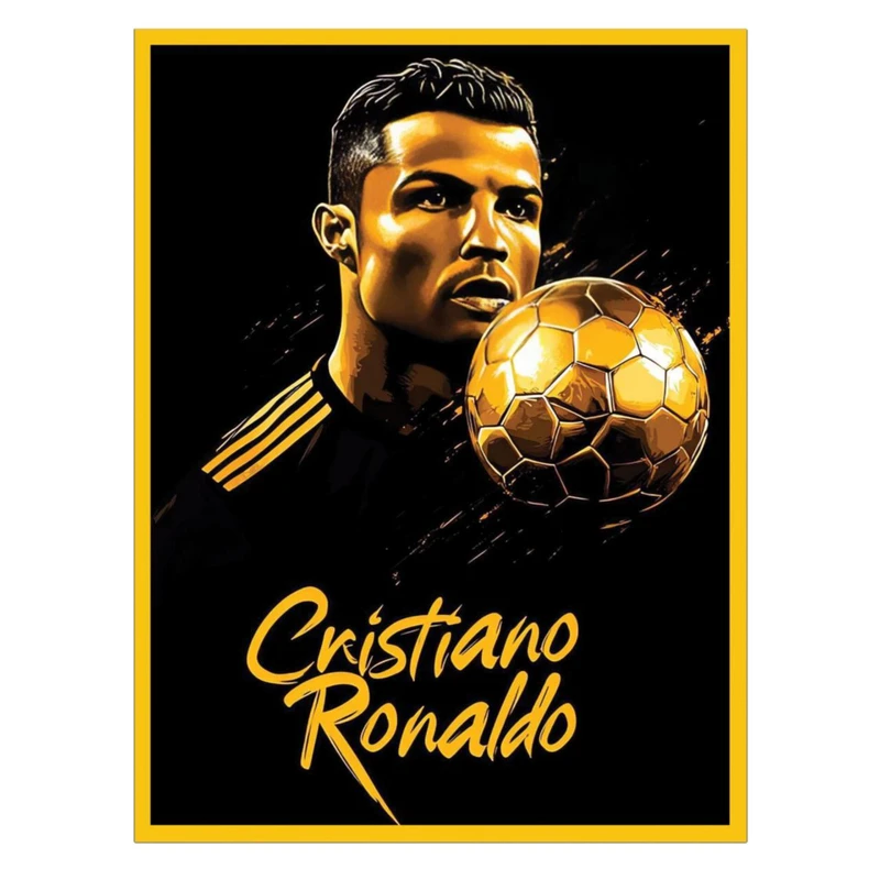 استیکر پارچه و لباس پاد آفرین مدل فوتبالی کریستیانو رونالدو کد 2649