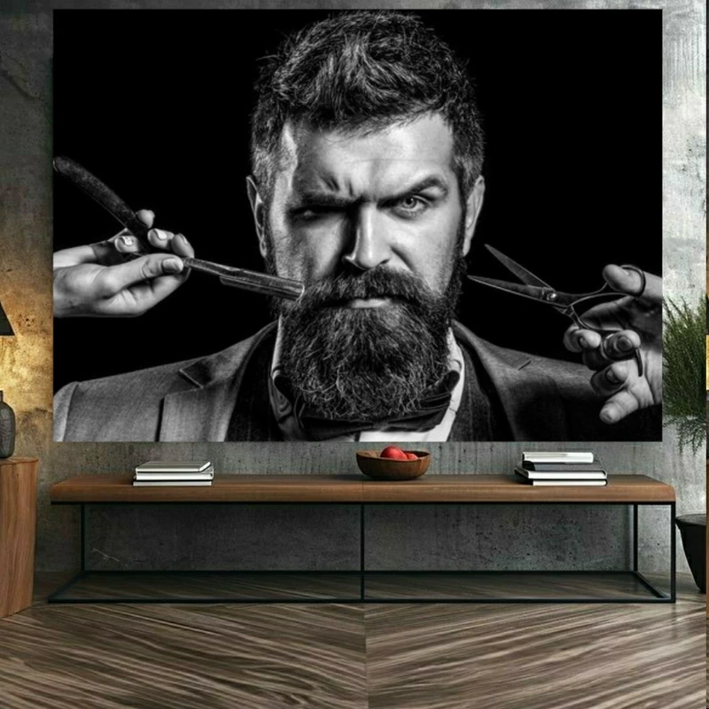 استیکر طرح آرایشگاه مدل مدرن کد FP105502