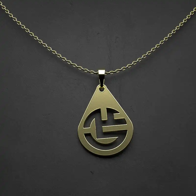 گردنبند طلا 18 عیار زنانه مدوپد مدل لوزی کد CA11015