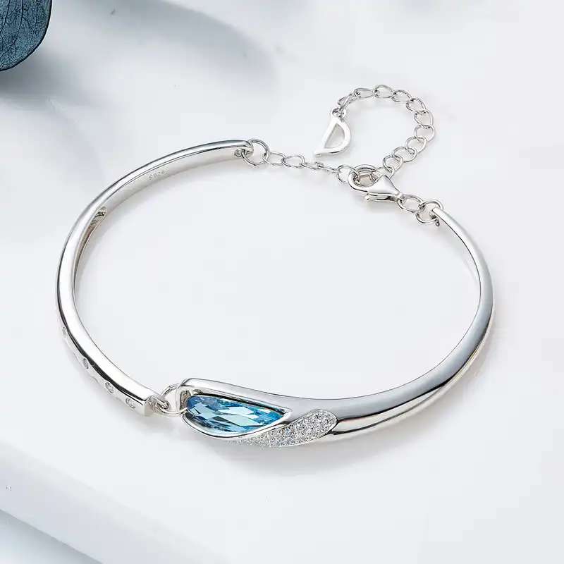 دستبند نقره زنانه شهر جواهر مدل SJ-GB002