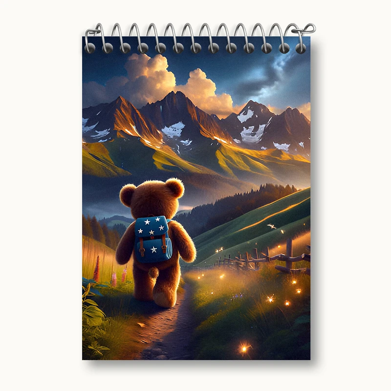 دفتر یادداشت 50 برگ خندالو طرح خرس کیوت کد N3357