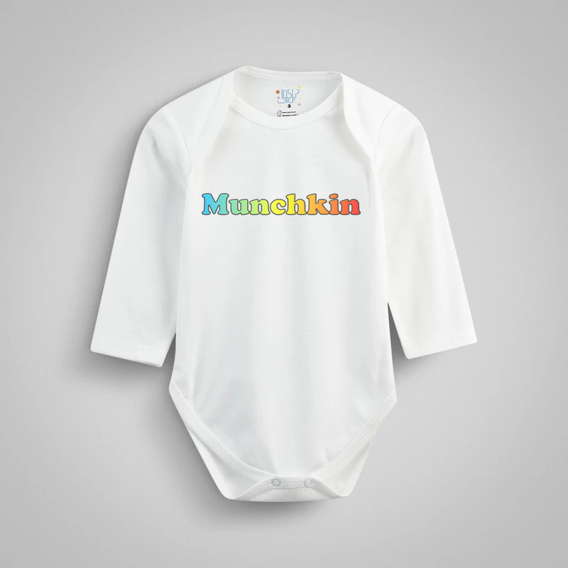 بادی آستین بلند نوزادی نیل کوک مدل Munchkin