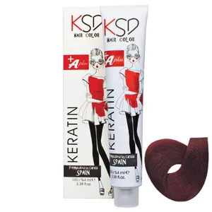 رنگ مو کی اس دی شماره 5.68 حجم 100 میلی لیتر رنگ ماهگوني شرابي