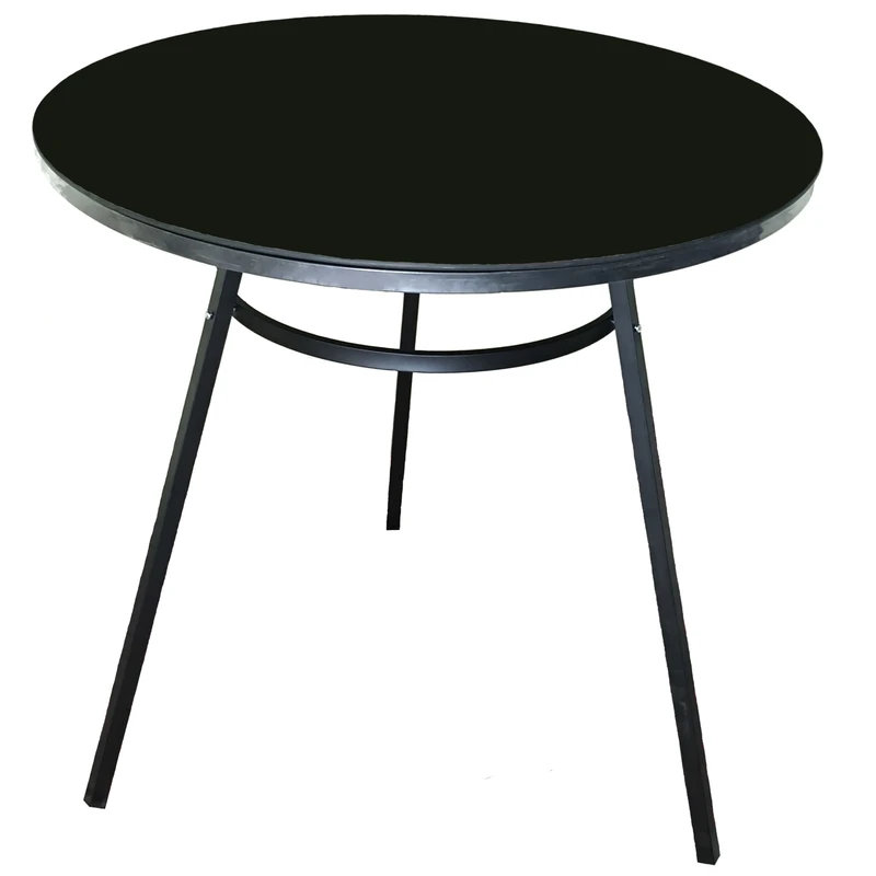 میز ناهارخوری سه نفره مدل سه پایه گرد فلزی