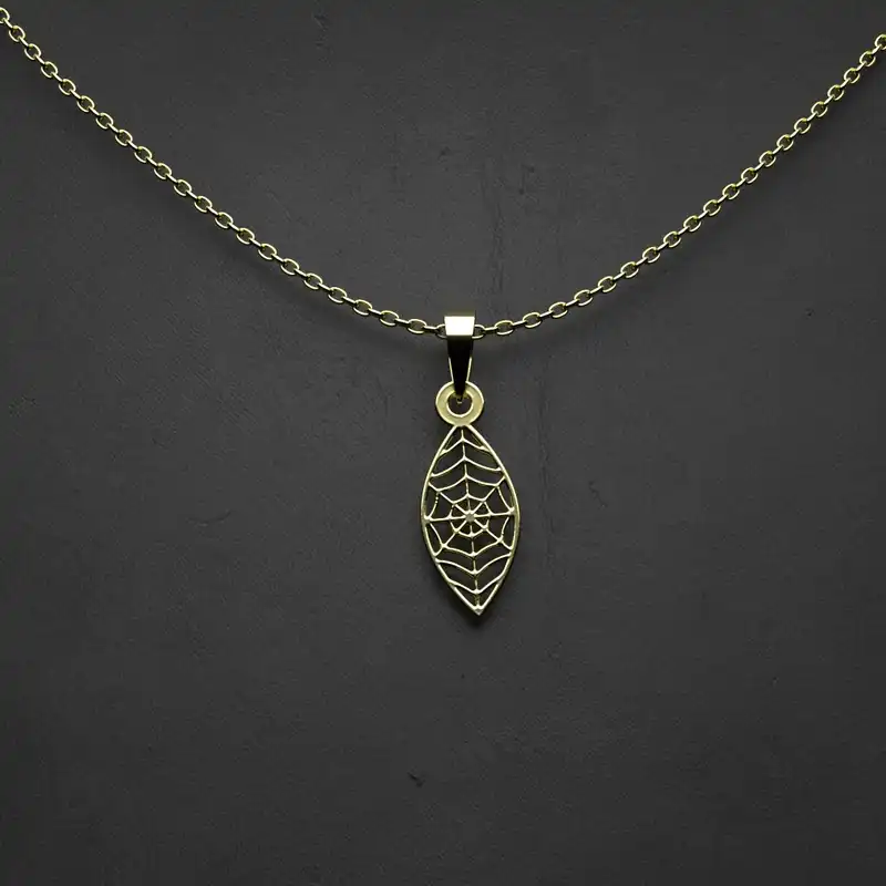 گردنبند طلا 18 عیار زنانه مدوپد مدل هندسی کد W2-1-1051