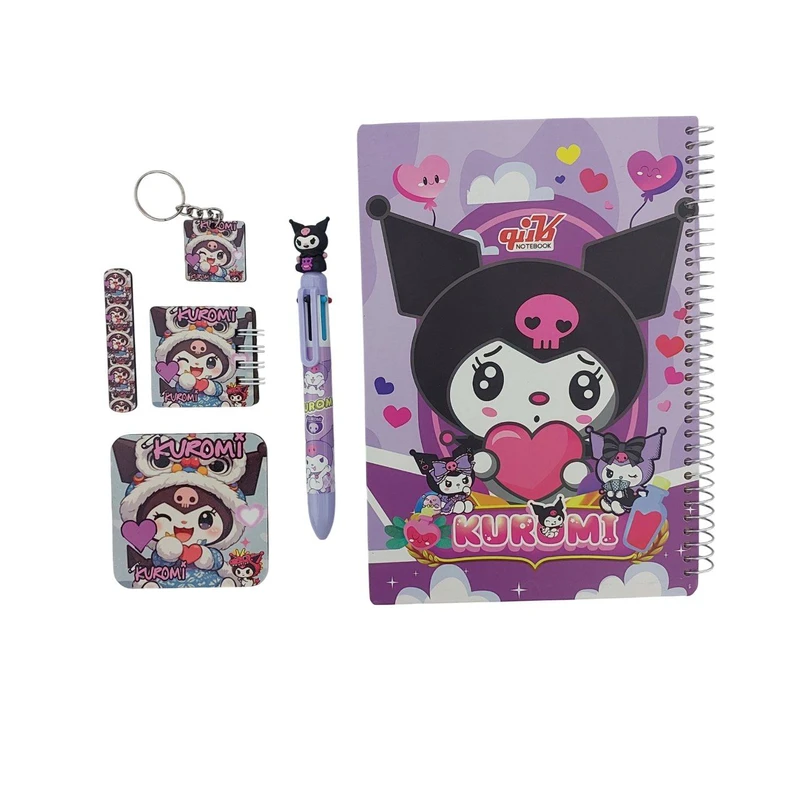 بسته لوازم تحریر مدل کرومی بسته ۶ عددی 