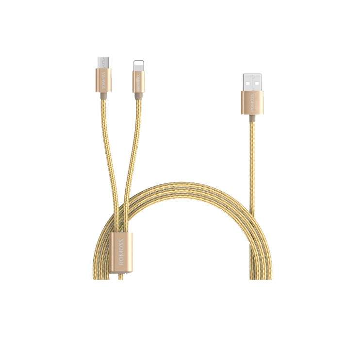 کابل تبدیل USB به USB-C / لایتنینگ روموس مدل CB21A طول 1.5 متر