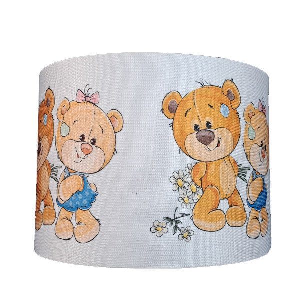 لوستر و آباژور کودک مدل  خرس کد 4026 به همراه چراغ خواب و ساعت مجموعه 4 عددی