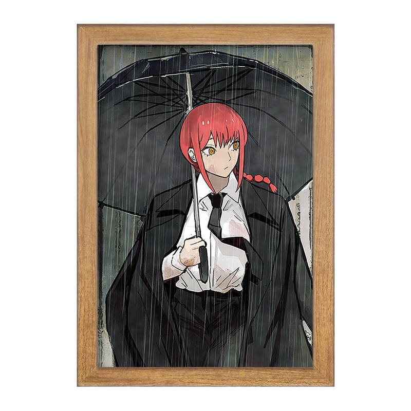 تابلو خندالو مدل ماکیما انیمه مرد اره ای Chainsaw Man  کد 22340