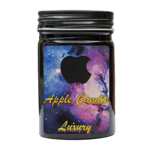 شمع لیوانی مدل سیب سبز