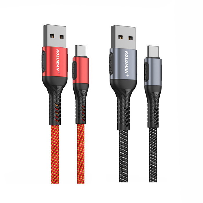 کابل تبدیل USB به USB-C کلومن پلاس مدل +K10 طول 1.5 متر