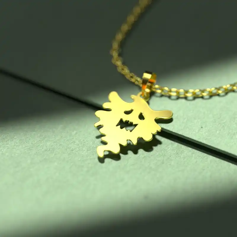 گردنبند طلا 18 عیار زنانه مدوپد مدل هالووین کد G3-1-1090