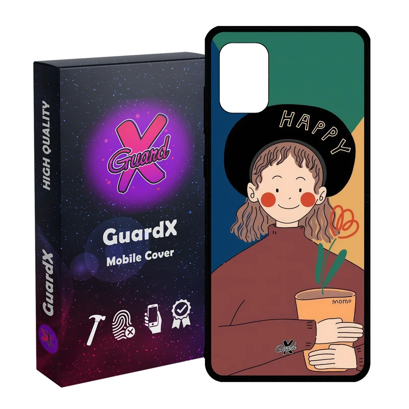 کاور گارد ایکس طرح دختر مدل Glass10630 مناسب برای گوشی موبایل سامسونگ Galaxy A31