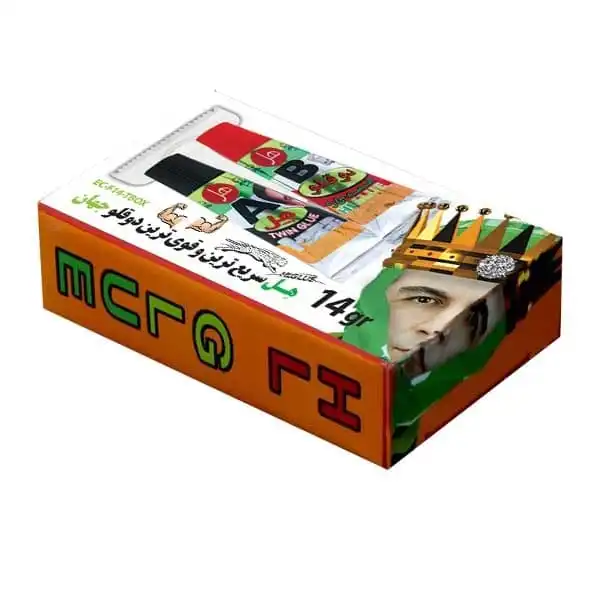 چسب دو قلو هل مدل EC-F14TBOX وزن 14 گرم مجموعه 2 عددی