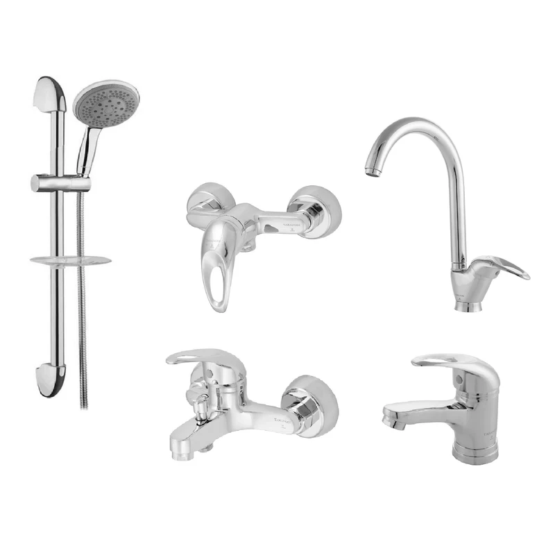 ست شیرآلات ترنم مدل سولار پلاسK مجموعه 5 عددی 