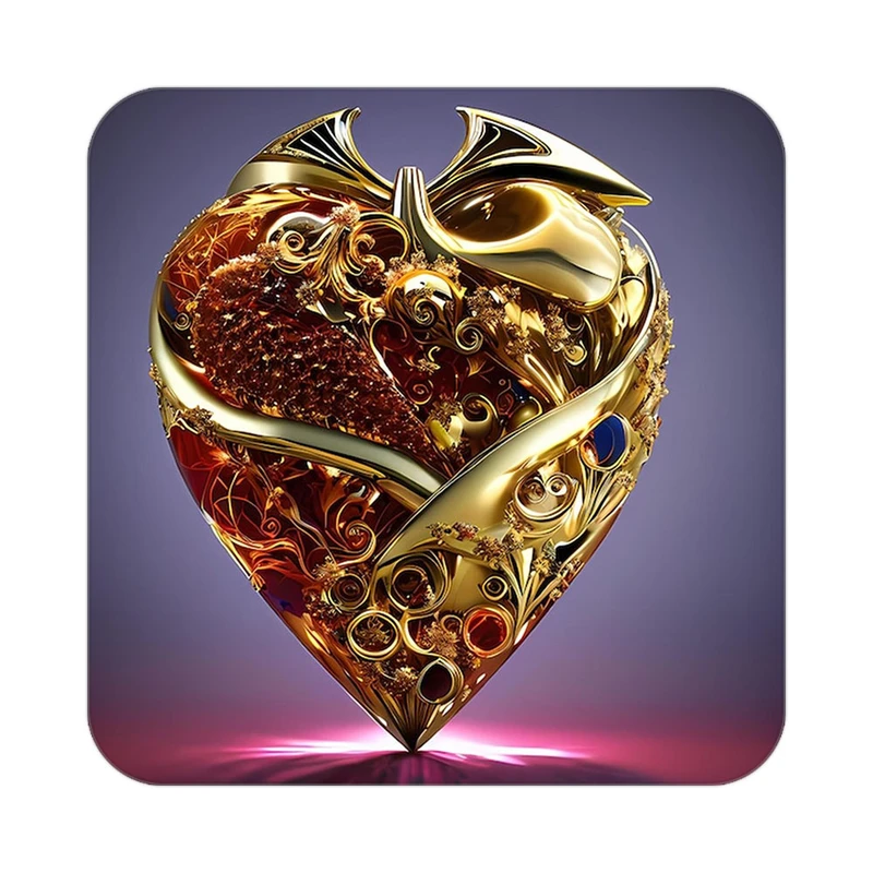 زیر لیوانی کاکتی مدل عاشقانه کد mp10016