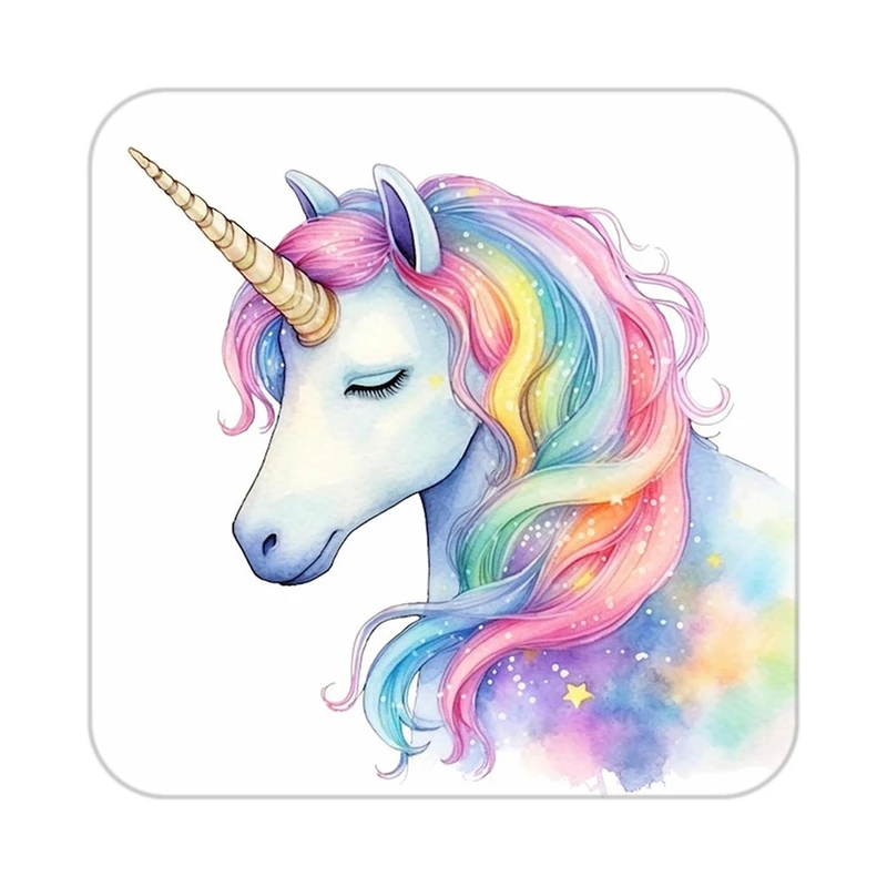 زیر لیوانی کاکتی طرح اسب تک شاخ و یونیکورن مدل mp33254