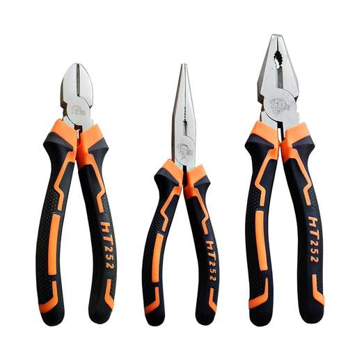 انبردست و سیم چین و دم باریک اچ تی مدل DTN-252 مجموعه 3 عددی