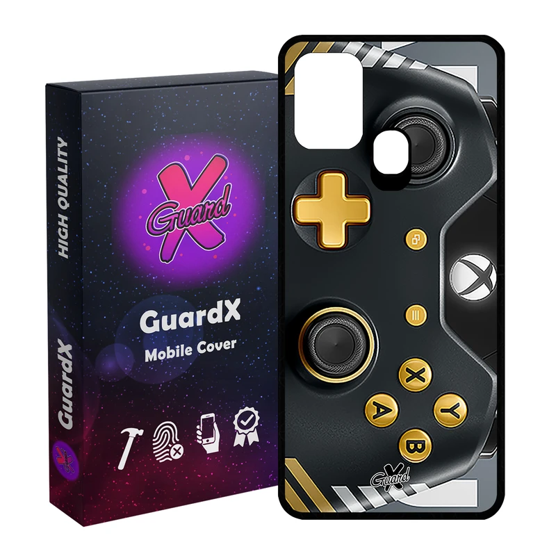 کاور گارد ایکس طرح XBox Conroller مدل Glass10090 مناسب برای گوشی موبایل سامسونگ Galaxy M31 / M31 Prime / F41