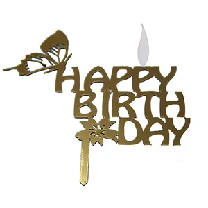 شمع تولد طرح happy birthday مدل مولتی