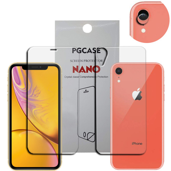 محافظ صفحه نمایش مدل Star Max مناسب برای گوشی موبایل اپل IPHONE XR به همراه محافظ لنز دوربین و محافظ پشت گوشی