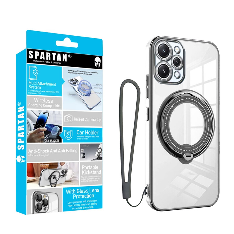 کاور اسپارتان مدل Ring Stand Strap مناسب برای گوشی موبایل شیائومی Redmi 12 4G / Redmi12 به همراه بندآویز