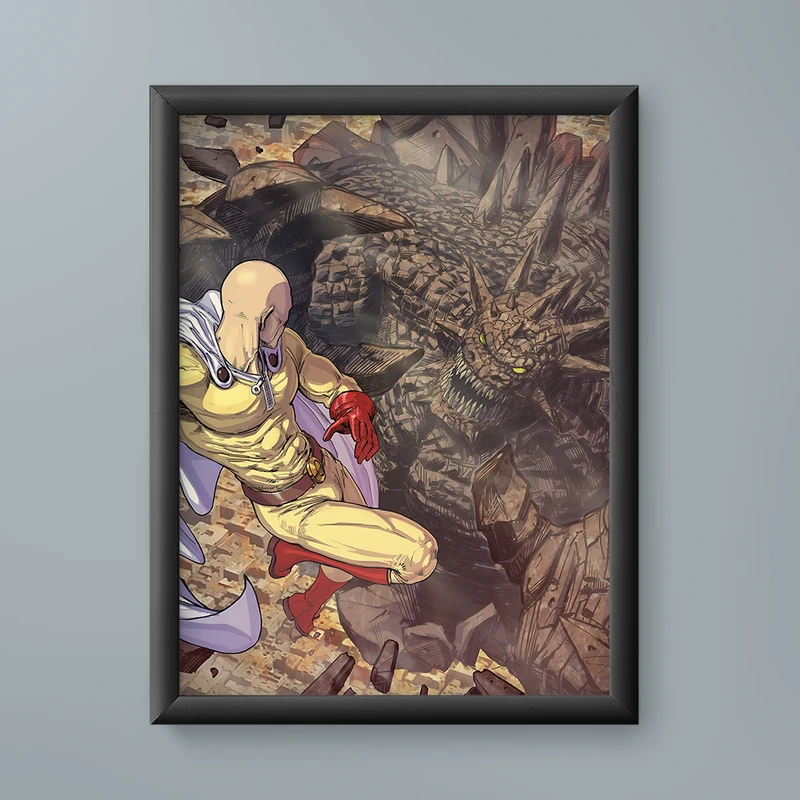 تابلو مدل انیمه سایتاما وان پانچ من 06 saitama one punch man anime