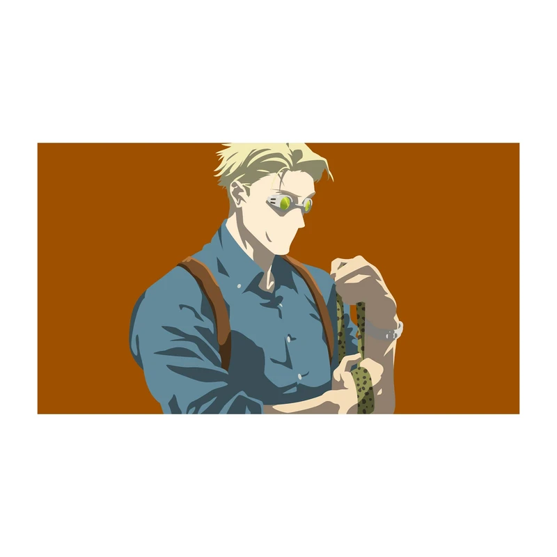 استیکر لپ تاپ و موبایل مدل انیمه طرح جوجوتسو کایسن کنتو نانامی jujutsu kaisen Kento Nanami کد 4665